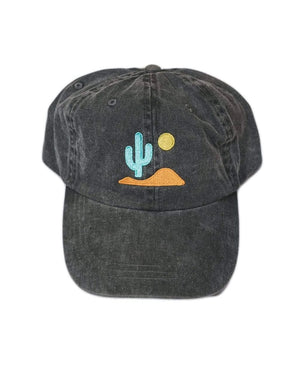Lone Cactus Dad Hat | Faded Black