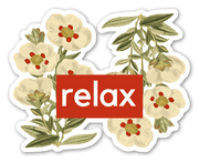Relax Floral Sticker