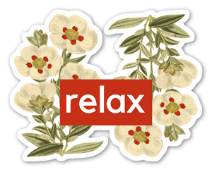 Relax Floral Sticker
