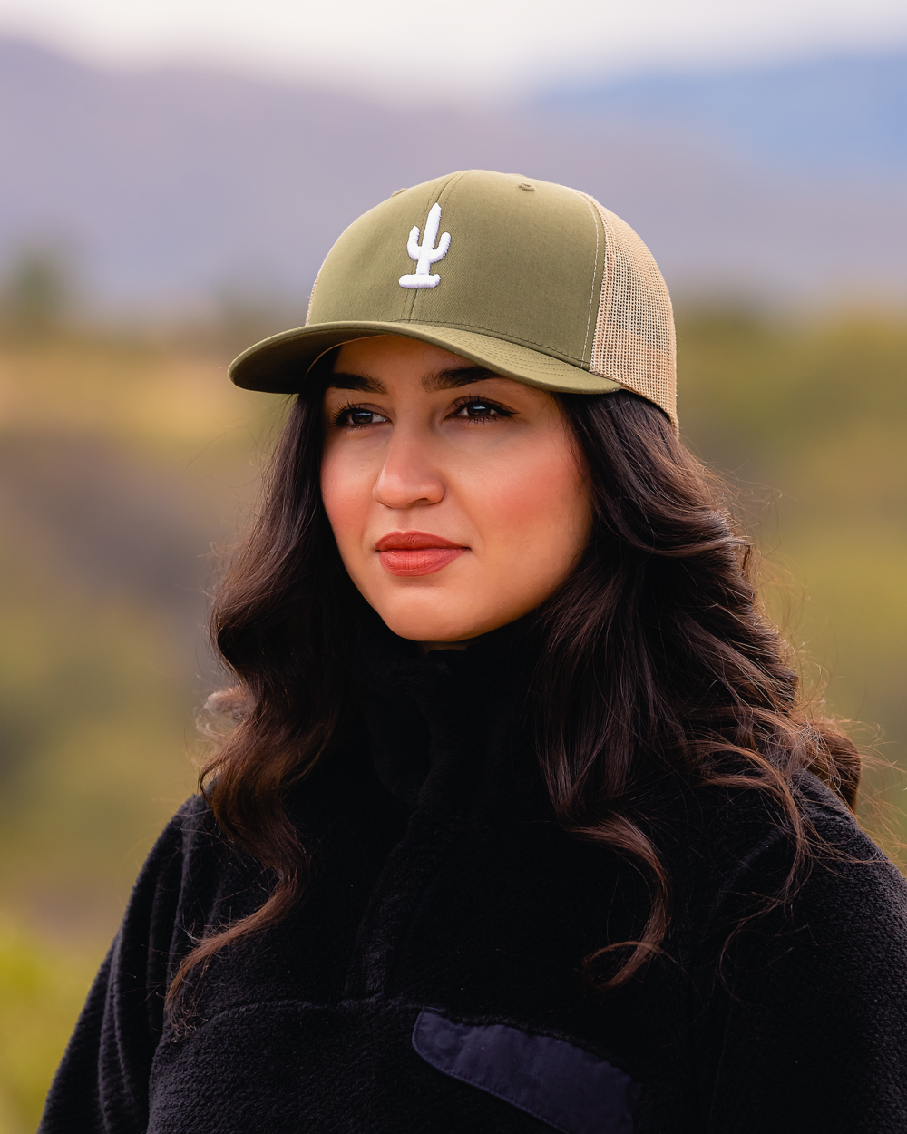 Cactus top baseball cap